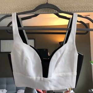 NWT ALC cropped bustier top